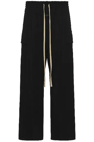 Fear Of God Wool Cotton Cargo Pant In Black