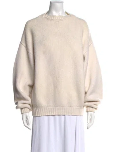 Pre-owned Fear Of God Wool Crew Neck Sweater In Neutral