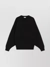 Fear Of God Wool Crewneck Sweater With Ribbed Cuffs And Hem In Black