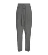 Fear Of God Wool Drawstring Eternal Trousers In Grey