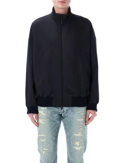 Fear Of God Navy Blue Wool Jacket With Zip In Multi