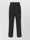 Fear Of God Herringbone Patterned Wool Pants With Relaxed Fit In Black