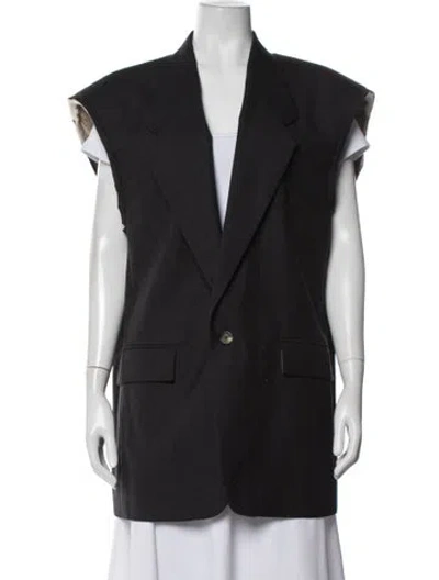 Pre-owned Fear Of God Wool Vest In Black