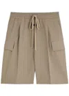 Fear Of God Cargo Shorts With Knee Length And Pleat Detailing In Beige