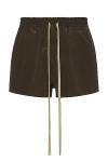 Fear Of God Wrinkled Polyester Running Short In Mocha