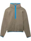 Shop Fear Of God X Adidas Fleece Sweatshirt In Neutrals
