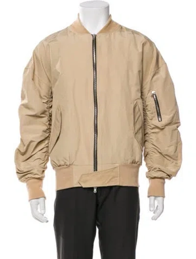 Pre-owned Fear Of God X Barney's New York Bomber Bomber Jacket In Neutral