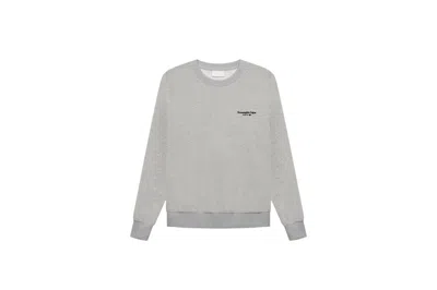 Pre-owned Fear Of God X Ermenegildo Zegna Cotton Blend Souvenir Crewneck Sweatshirt Sweater In Grey