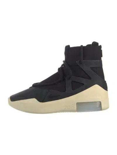 Pre-owned Fear Of God X Nike Nylon Colorblock Pattern Wedge Sneakers In Blue