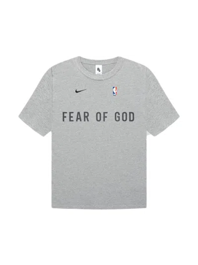 Pre-owned Fear Of God X Nike Warm Up T-shirt In Dark Heather Grey