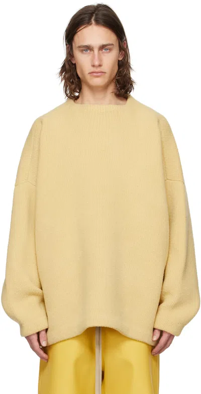 Fear Of God 针织仿羔皮呢毛衣 In Yellow