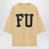 Fear Of God Yellow Oversized Fu T-shirt Men In Neutral