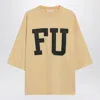 Fear Of God Yellow Oversized Fu T-shirt Men In Neutral