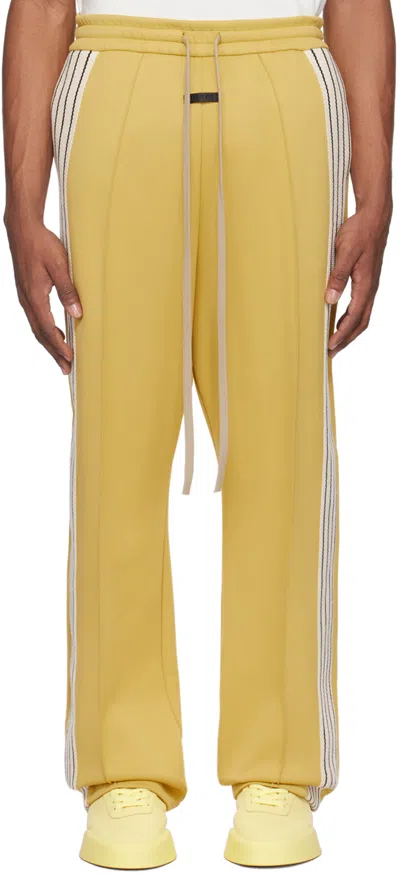 Fear Of God Yellow Relaxed-fit Sweatpants In Tuscan