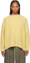 FEAR OF GOD YELLOW SQUARE NECK SWEATER