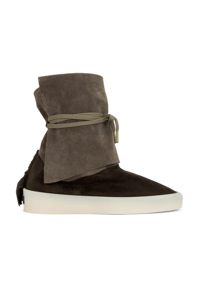 Fear Of God Yuma Moc In Suede Wolf