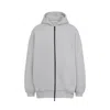 Fear Of God Relaxed Fit Grey Sweatshirt With Zip-up Front In Gray