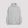 Fear Of God Relaxed Fit Grey Sweatshirt With Zip-up Front In Gray