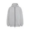 Fear Of God Relaxed Fit Grey Sweatshirt With Zip-up Front In Gray