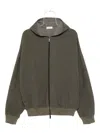 Fear Of God Mens Off Black Zip Relaxed-fit Wool-blend Hoodie In Brown