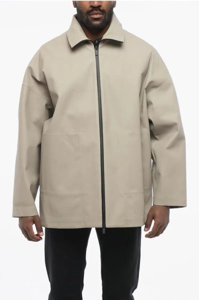 Fear Of God Zip-up Monochrome Nylon Windbreaker