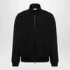 Fear Of God Oversized Cotton-blend Jersey Half-zip Sweatshirt In Black