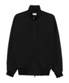 Fear Of God Black Nylon Bomber With High Collar In Black
