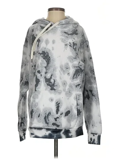Pre-owned Feat Pullover Hoodie In Silver