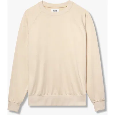 Feat Unisex Roam Crewneck In Oatmilk