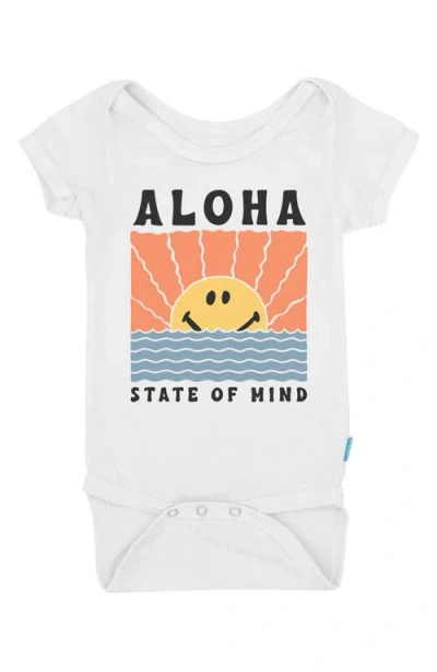 Feather 4 Arrow Babies'  Aloha State Of Mind Romper In White