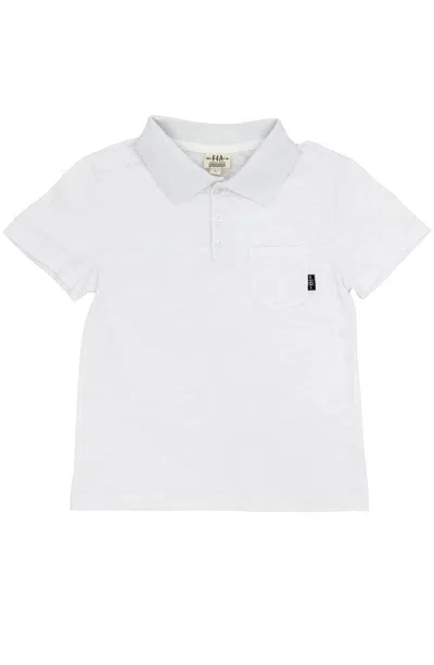 Feather 4 Arrow Kids' Boys Kai Short Sleeve Polo Shirt In White