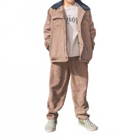Feather 4 Arrow Kids' Camden Corduroy Pant In Ginger Snap In Brown