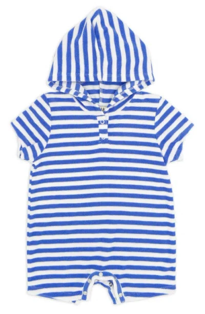 Feather 4 Arrow Babies'  Finn Cotton Terry Romper In Blue