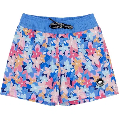 Feather 4 Arrow Babies'  Garden Party Volley Swim Trunks In Marina Blue