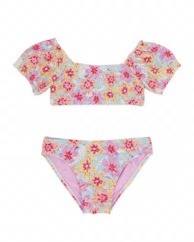 Feather 4 Arrow Kids' Girl's Blossom Bikini Set In Bright Side Floral In Multi