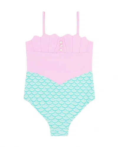 Feather 4 Arrow Kids' Girl's Sea Star One-piece Swimsuit In Mermaid In Multi