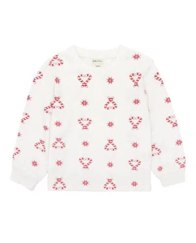 Feather 4 Arrow Kids' Girls Anna Candy Cane Top In Ivory In White