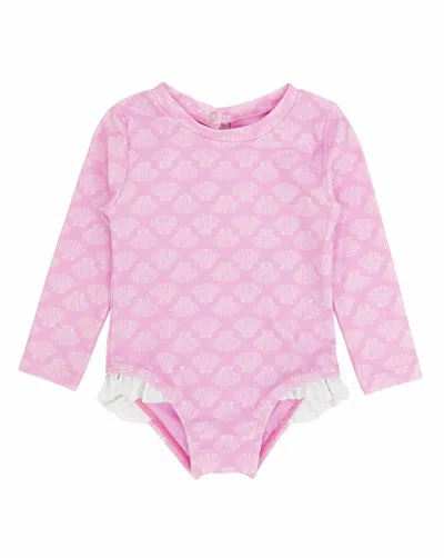 Feather 4 Arrow Kids' Girls' Coastal Cutie Surf Suit In Pop Pink