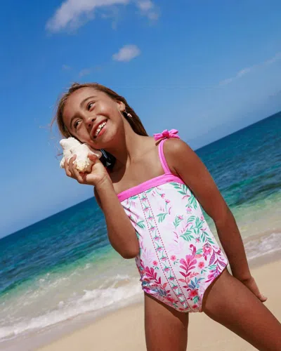 Feather 4 Arrow Kids' Girls Shelly One-piece Swimsuit In Seabreeze In Multi