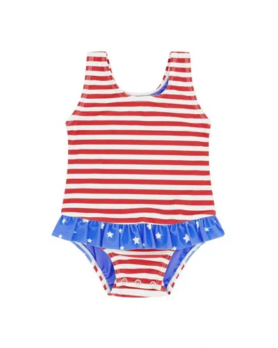 Feather 4 Arrow Kids' Girls Sun Babe One Piece Swimsuit In Red