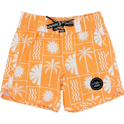 Feather 4 Arrow Babies'  Indo Sun Board Shorts In Golden Sun