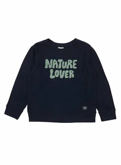 Feather 4 Arrow Kid's Nature Lover Hacci Pullover In Black In Gray
