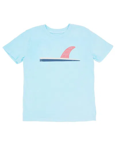 Feather 4 Arrow Kids' Aloha Fin Vintage Tee In Crystal Blue