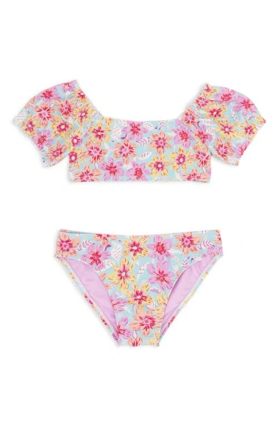 Feather 4 Arrow Babies'  Kids' Blossom Upf 50+ Two-piece Swimsuit In Multi
