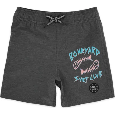 Feather 4 Arrow Kids' Classic Boneyard Club Board Shorts In Gray