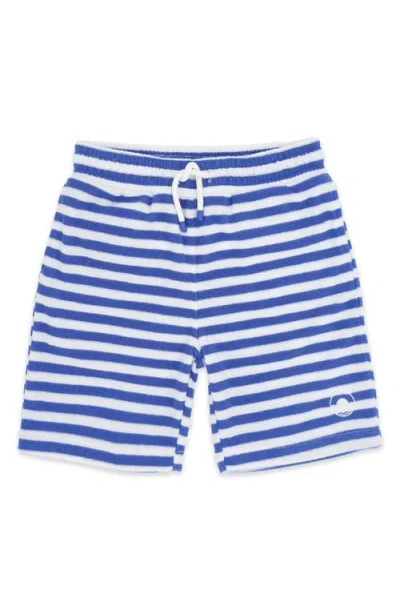 Feather 4 Arrow Kids' Coastal Stripe French Terry Sweat Shorts In Blue