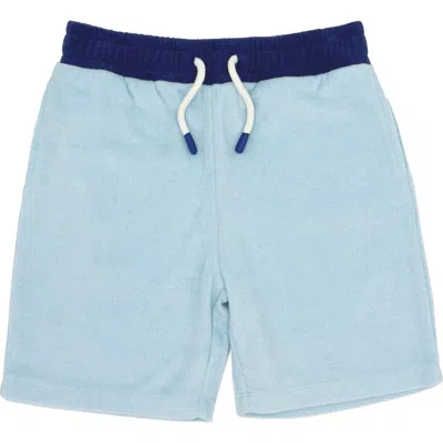 Feather 4 Arrow Kids' Coastal Terry Shorts In Crystal Blue