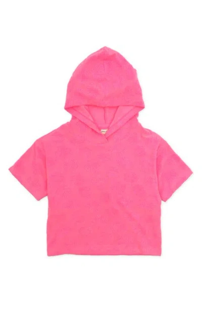 Feather 4 Arrow Kids' Cotton Terry Cloth Hoodie In Pink