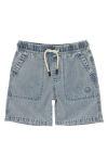 Feather 4 Arrow Kids' Cruz Pull-on Denim Shorts In Blue