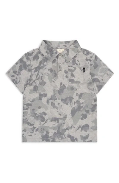 Feather 4 Arrow Kids' Feel Good Tech Camo Performance Polo In Gray